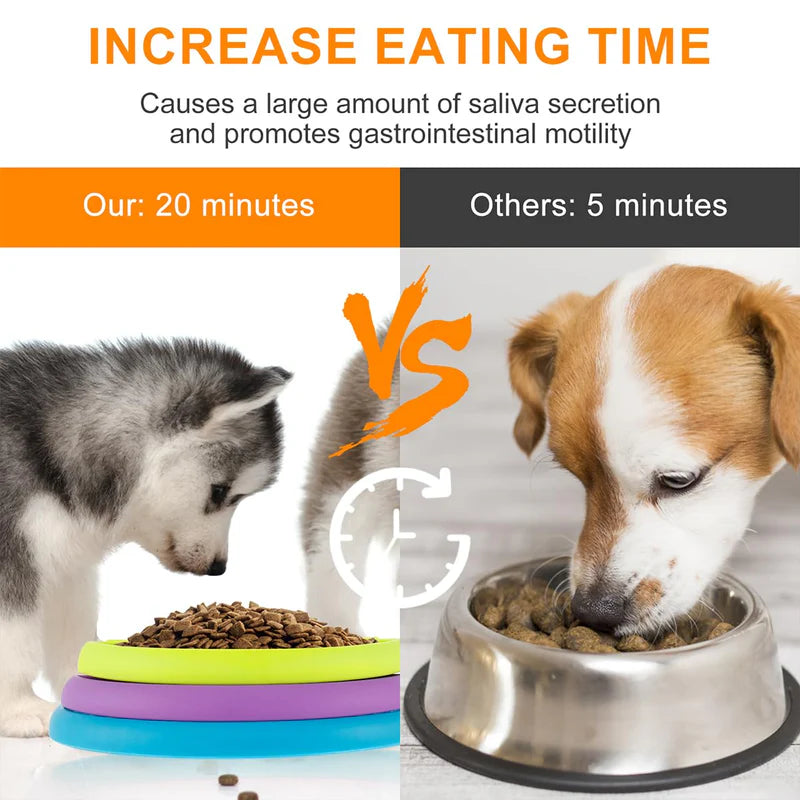 Pet Slow Food Bowl Anti Choking Cat Bowl,3in1